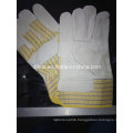 Yellow Palm Gloves with Leather